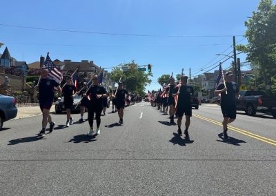 Officers running the Memorial Day Run