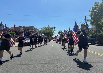 Officers running the Memorial Day Run