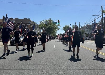 Officers running the Memorial Day Run