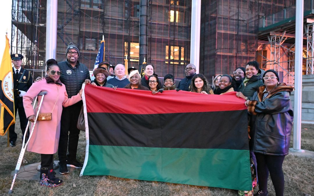 County Executive Guy Celebrates Black History Month With Flag Raising