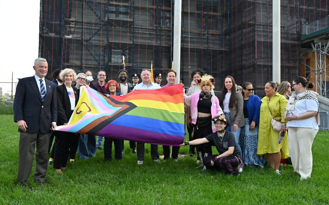 Hudson County Executive Craig Guy and the Board of County Commissioners Celebrate Pride Month with Flag Raising