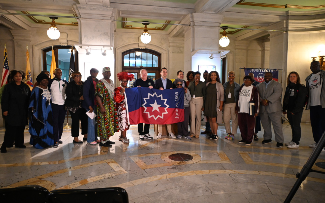Hudson County Executive Craig Guy Raises Flag to Celebrate 160 Years of Juneteenth