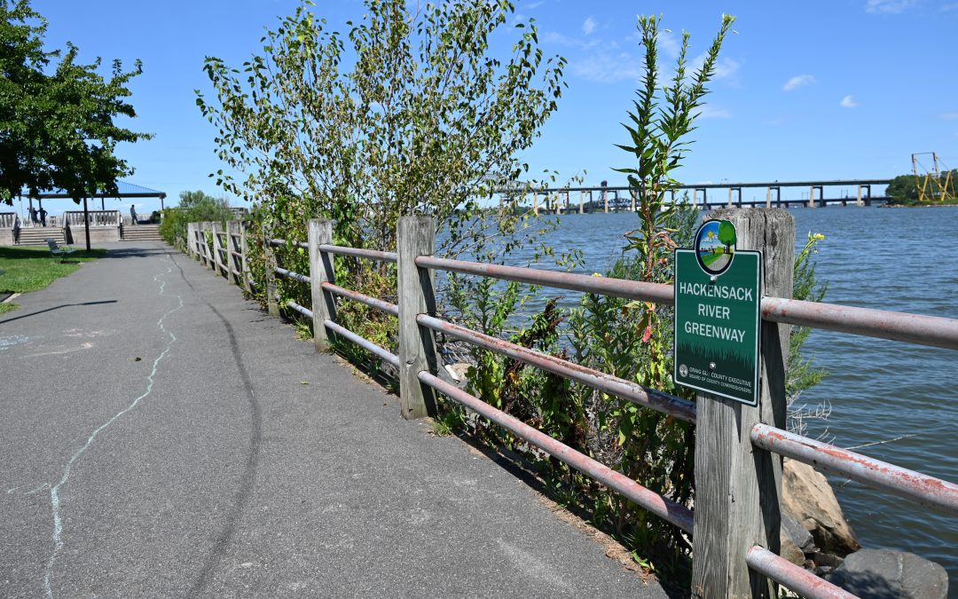 Hudson County Executive Craig Guy Designates Hackensack River Greenway with New Signs in Bayonne