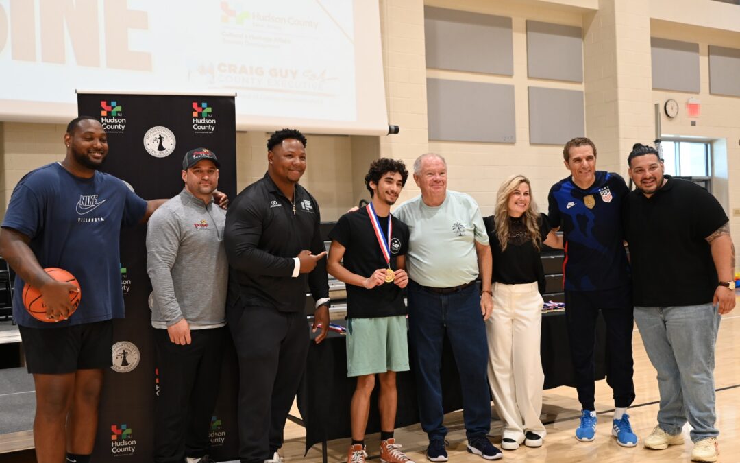 Hudson County Executive Craig Guy Celebrates Successful Second Annual Hudson County Sports in Education Combine